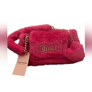 Juicy Couture pink fuzzy purse